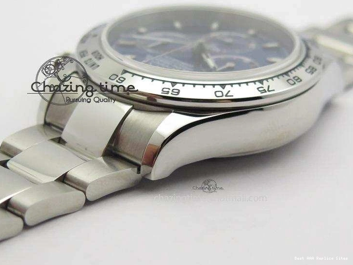 AAA Replica Watches Blue On Bracelet 116520 A SS Daytona Edition JF Dial 3944 Best QuickDry 1227